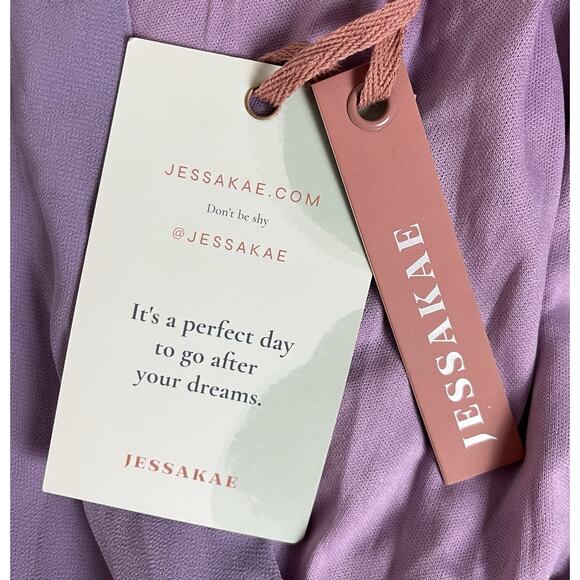 Jessakae Eloise Lilac Purple Belted Maxi Dress Bridesmaid Size Large NWT *Read* - Picture 10 of 11